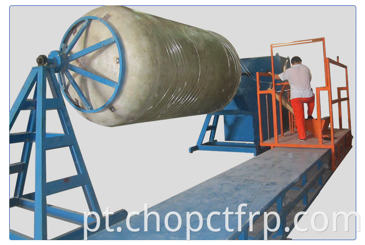 Máquina de enrolamento da linha de produção de fibra de vidro do tanque FRP